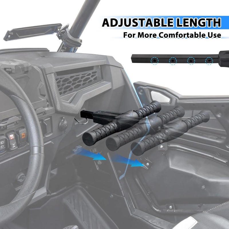 POKIAUTO Passenger Grab Bar for Polaris RZR, Rollover Protective Passenger Grab Handle for Polaris RZR XP 1000 Trail Turbo S 570 800 900 2012-2024 Accessories, Replace #2634200 - Image 2